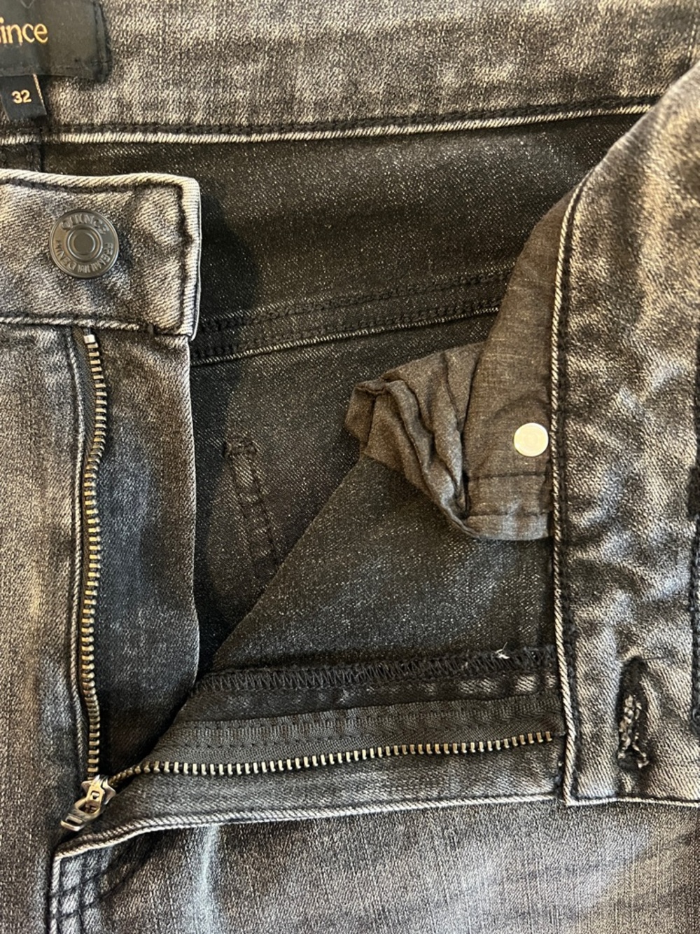 QUINCE Women’s Size 32 X 30 Greyed Out Bella Stretch High-Rise Wide Leg Jeans - Picture 12 of 14